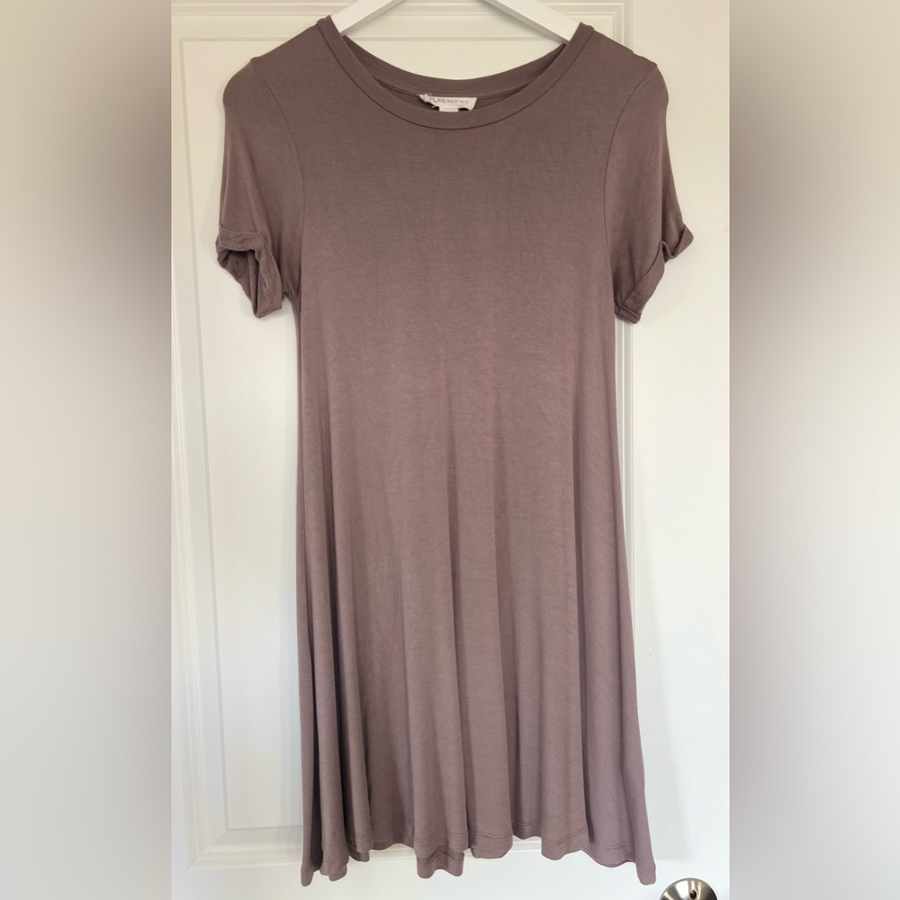 Forever 21 mauve/taupe Relaxed T-Shirt Dress